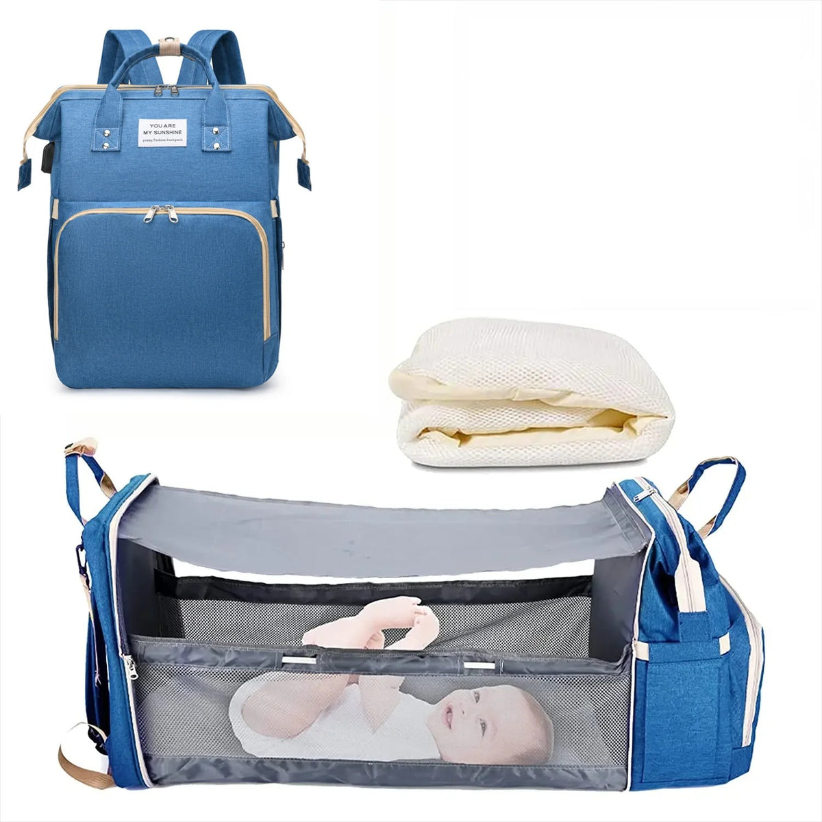 Sac à langer lit 2en1 | Imperméable Portable