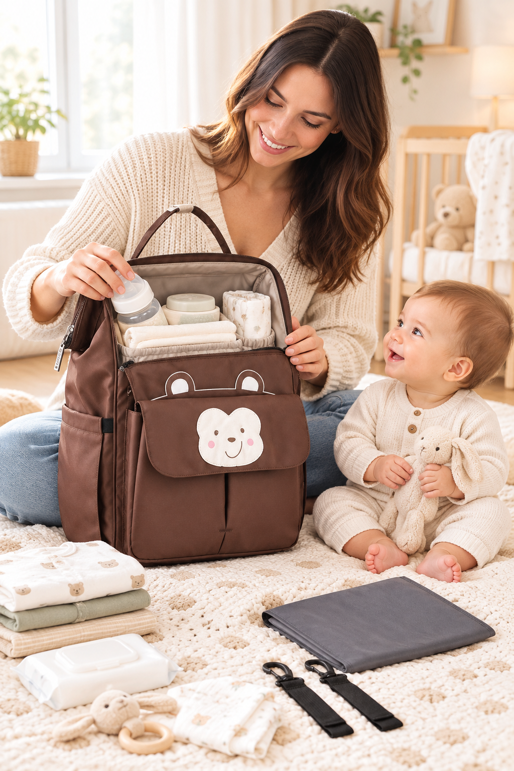 Sac a langer waterproof | Tapis intégré