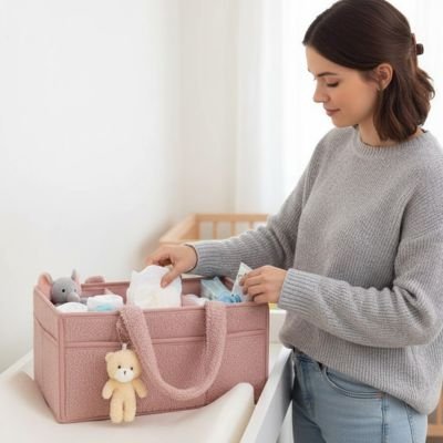 Panier rangement bébé | Élégance Pratique - BeBe & Maman Confort