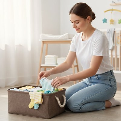 Panier rangement bebe | Pratique et Design - BeBe & Maman Confort