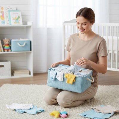 Panier rangement bebe | Pratique et Design - BeBe & Maman Confort
