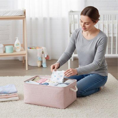 Panier rangement bebe | Pratique et Design - BeBe & Maman Confort