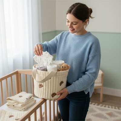 Panier rangement bebe | Pratique et esthétique - BeBe & Maman Confort