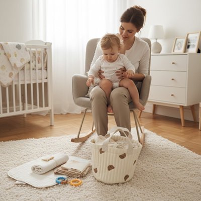 Panier rangement bebe | Pratique et esthétique - BeBe & Maman Confort