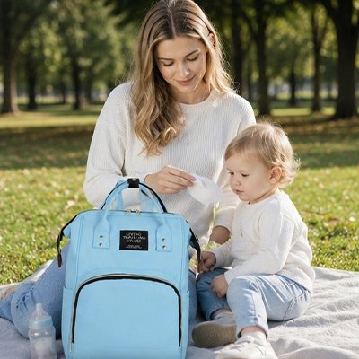 Sac a dos a langer maman avec bebe