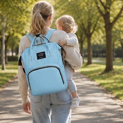 Sac a dos a langer maman avec bebe