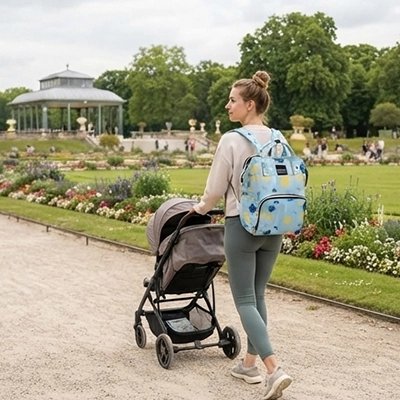Sac a langer bebe maman en promenade