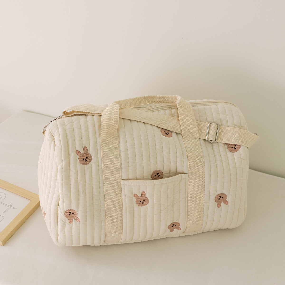Sac à langer beige | Grande capacité compartimenté - BeBe & Maman Confort