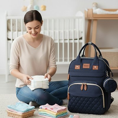 Sac à langer | Multipoches Élégant - BeBe & Maman Confort