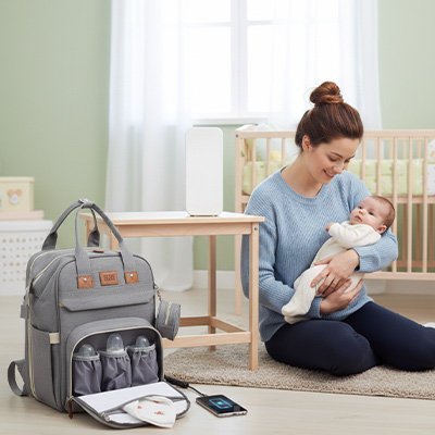 Sac à langer | Multipoches Élégant - BeBe & Maman Confort