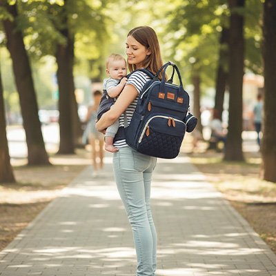 Sac à langer | Multipoches Élégant - BeBe & Maman Confort